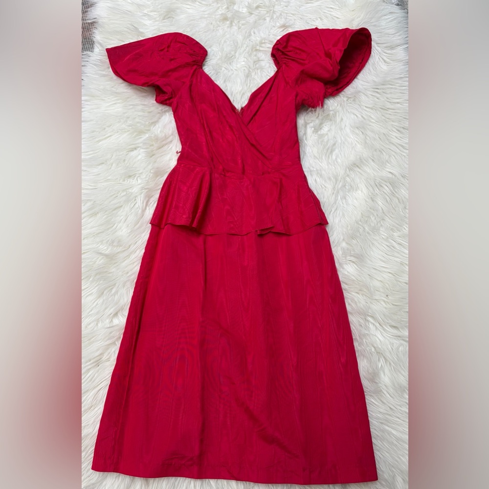 Vibrant Vintage 80s Gown Halloween
